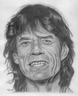 Mick Jagger Sketch at PaintingValley.com | Explore collection of Mick ...