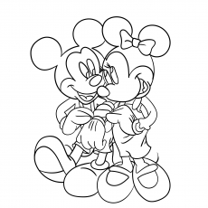230x230 Top 66 Free Printable Mickey Mouse Coloring Pages Online - Mickey And Minnie Sketch