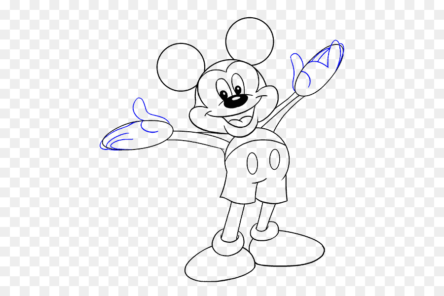 900x600 Mickey Mouse Minnie Mouse Drawing Cartoon - Mickey Mouse Cartoon Sketch