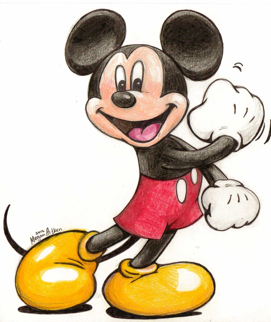900x1069 Collection Of 14 Free Mickey Clipart Pencil Barbed Wire Clipart - Mickey Mouse Cartoon Sketch