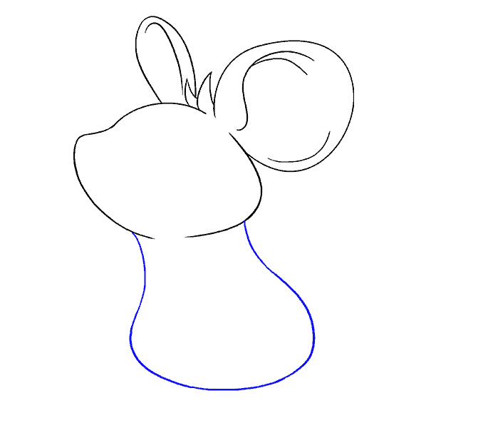 678x600 How To Draw A Mouse Step By Step Tutorial Easy Drawing Guides - Mickey Mouse Ears Sketch