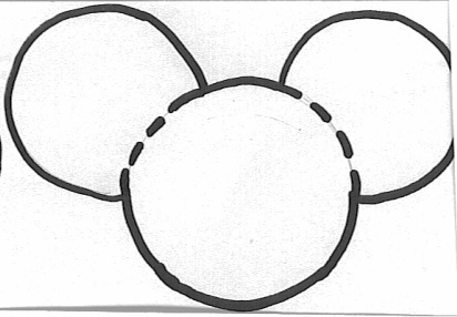 412x286 Mickey Mouse - Mickey Mouse Ears Sketch