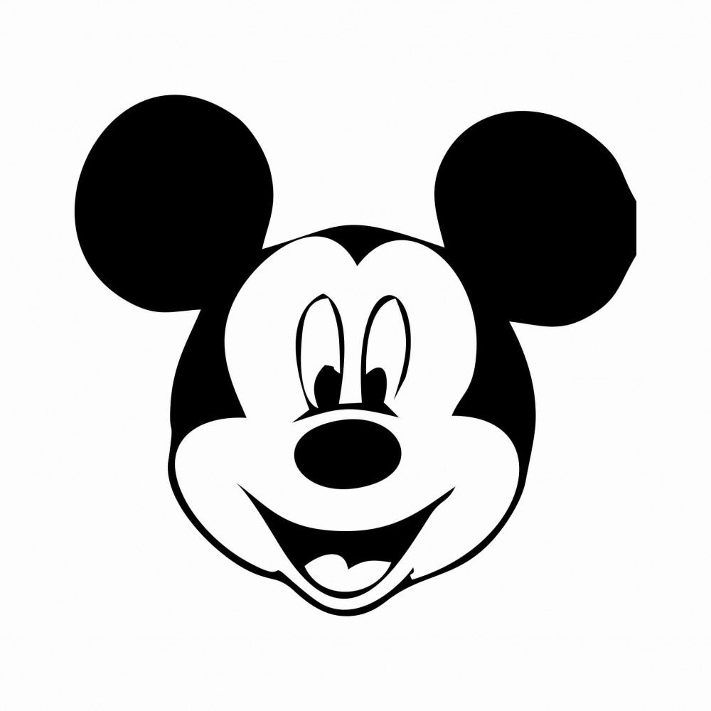 1000x1000 Pictures Mickey Mouse Face Template, - Mickey Mouse Face Sketch