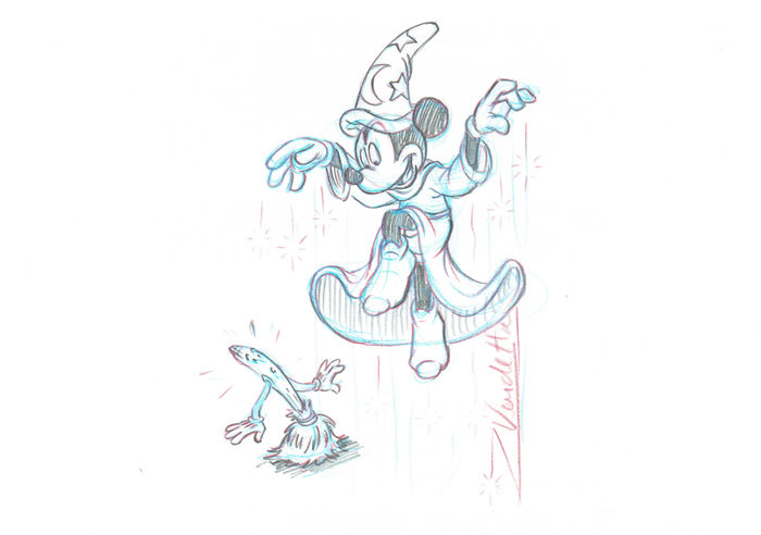 700x492 Disney - Mickey Mouse First Sketch
