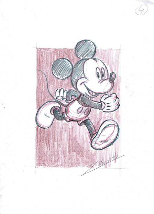 Mickey Mouse First Sketch at PaintingValley.com | Explore collection of ...