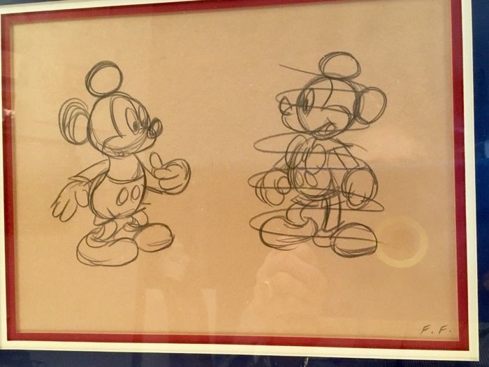 700x525 Walt Disney Studios - Mickey Mouse First Sketch