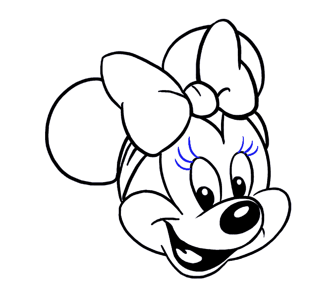 678x600 How To Draw Minnie Mouse In A Few Easy Steps Easy Drawing Guides - Mickey Mouse Head Sketch