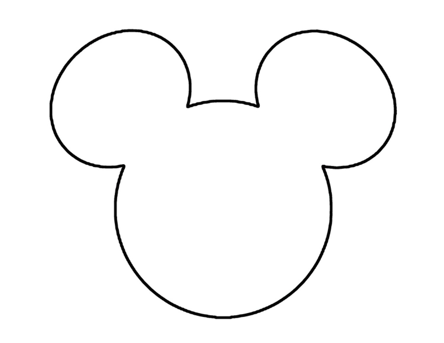 Mickey Mouse Head Sketch at PaintingValley.com | Explore collection of