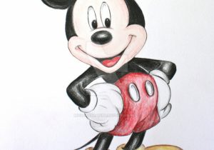 300x210 Pencil Sketches Of Minnie Mouse Mickey And Minnie Mouse Pencil - Mickey Mouse Pencil Sketch