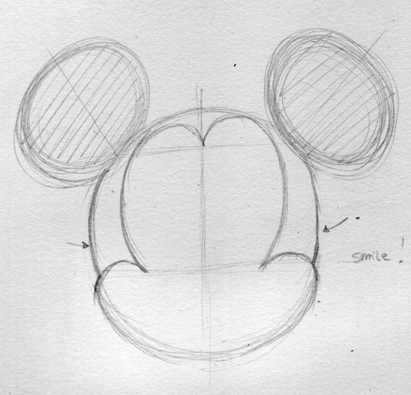 600x576 Drawn Mouse Pencil Drawing - Mickey Mouse Pencil Sketch