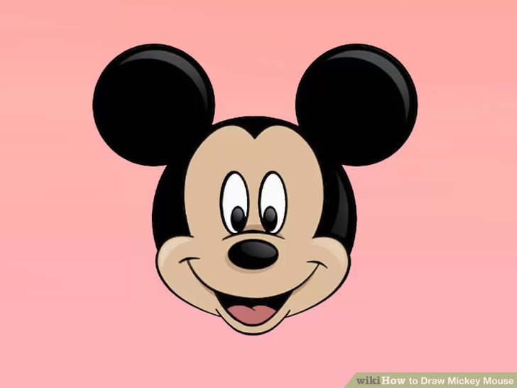 728x546 3 Ways To Draw Mickey Mouse Step By Step - Mickey Mouse Sketch