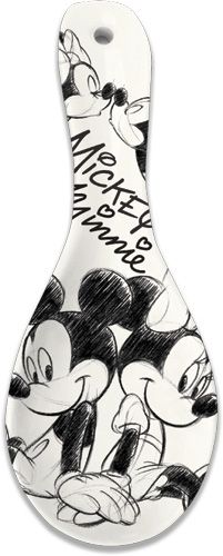 201x500 Disney Mickey Mouse Minnie Mouse Sketch Spoon Rest Ceramic New - Mickey Mouse Sketch