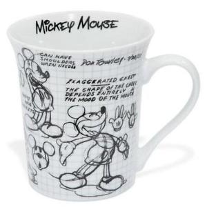 300x300 Disney Mickey Mouse Sketch Mug 14oz. 4.25h New Ebay - Mickey Mouse Sketch