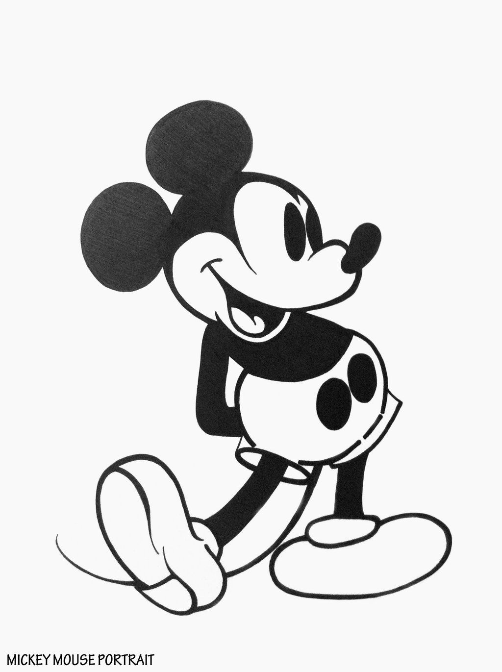 1024x1371 Mickey Mouse Drawing By Bluepencils Mickey - Mickey Mouse Sketch Pictures
