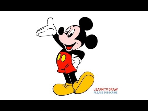 480x360 How To Draw A Mickey Mouse Step By Step Full Body Easy - Mickey Mouse Sketch Step By Step