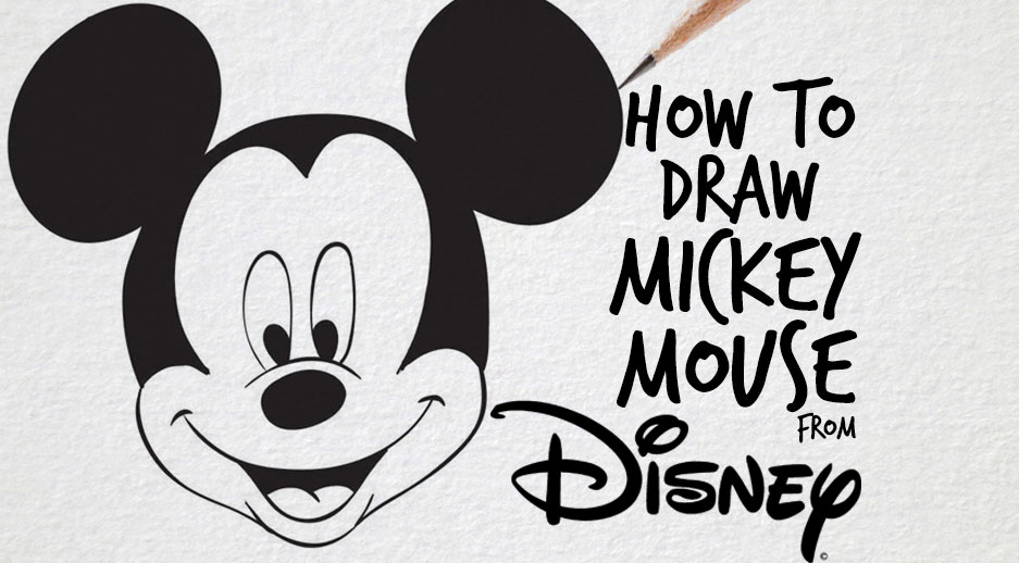 937x518 How To Draw Disney Characters Mickey Mouse - Mickey Mouse Sketch Step By Step