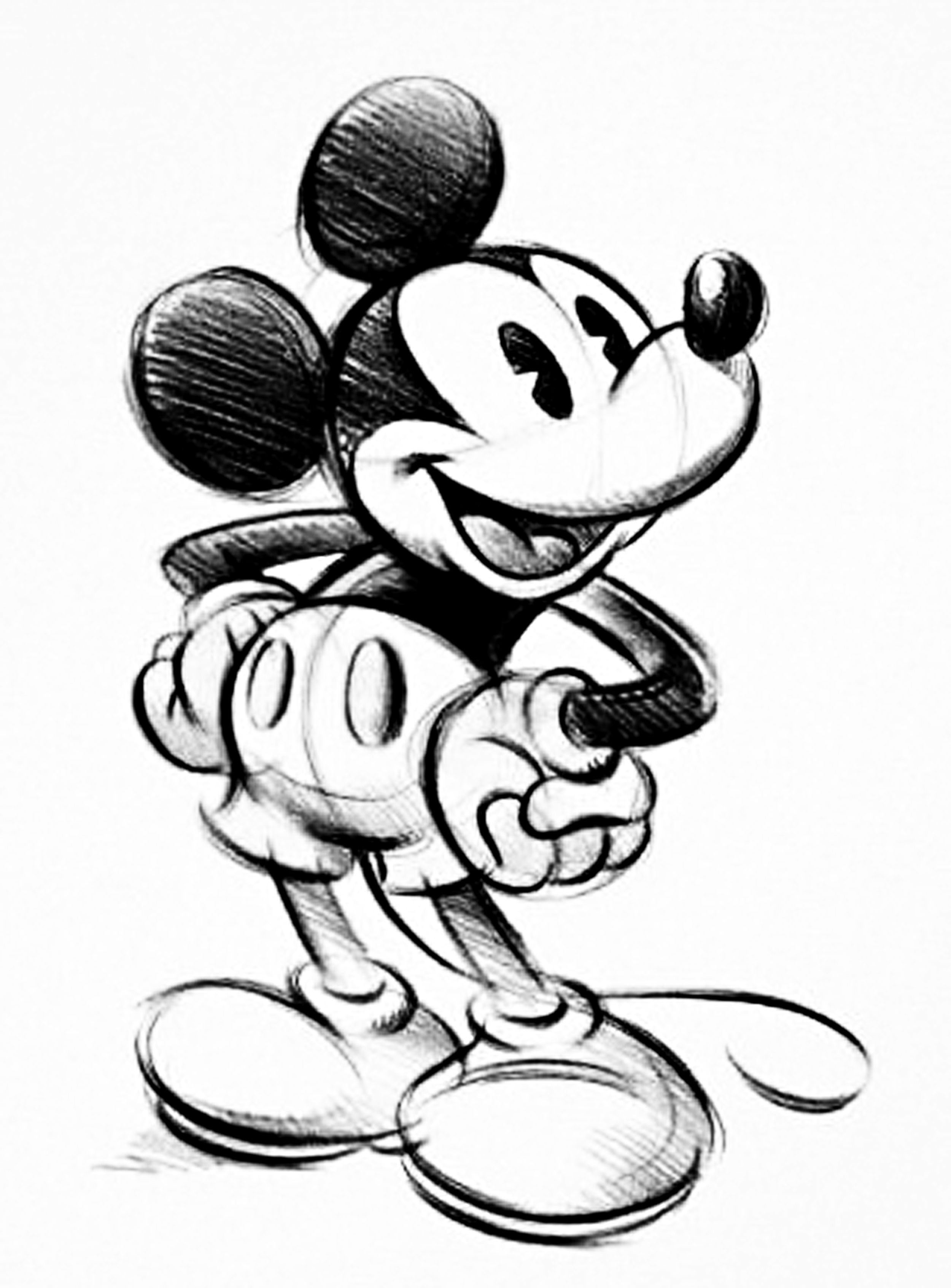 2500x3385 Mickey Mouse Sketch Drawings Art Mickey Mouse - Mickey Sketch