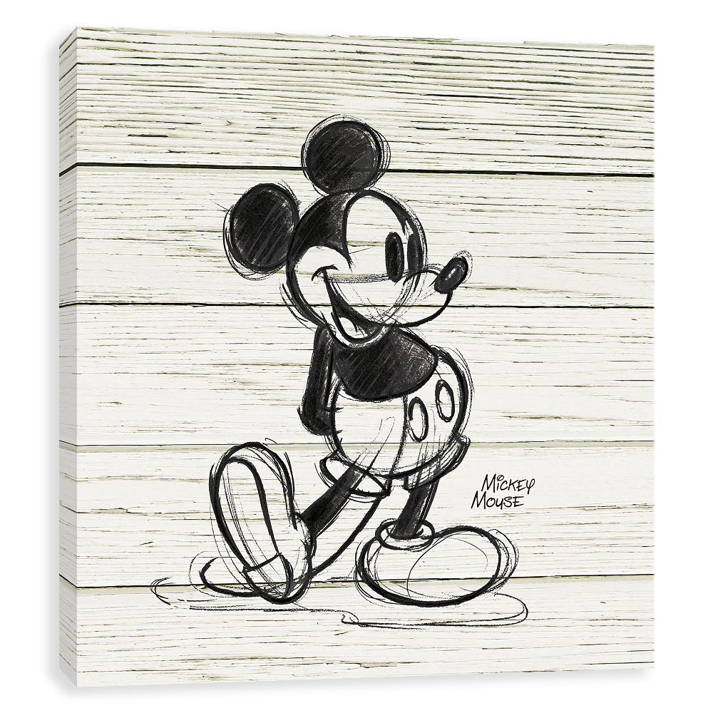 1000x1000 Mickey Sketch Romance Barnwood - Mickey Sketch