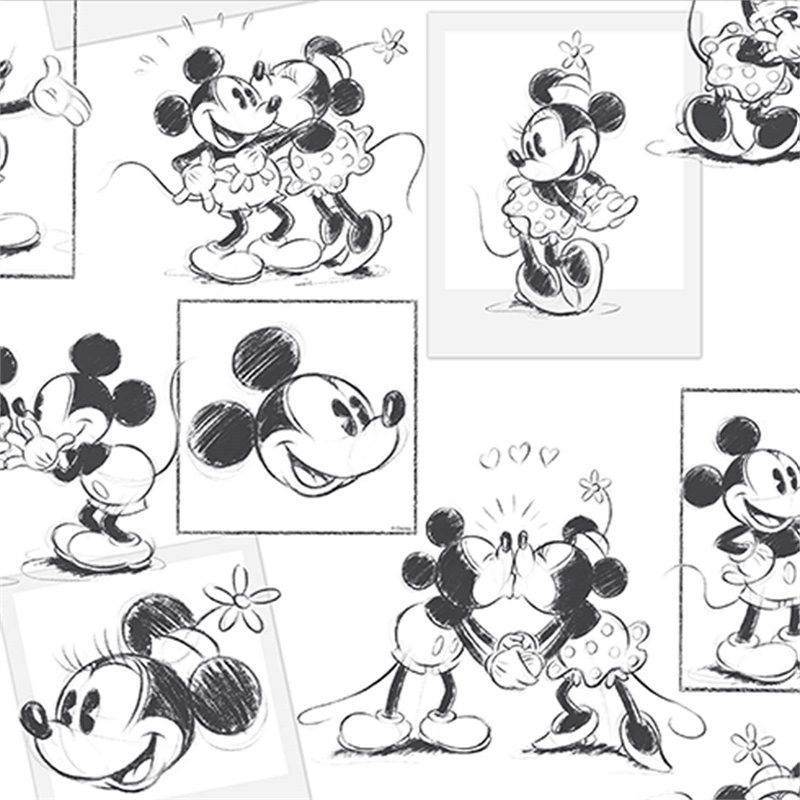 800x800 Disney Mickey Amp Minnie Sketch Wallpaper Wallpaper - Mickey Sketch