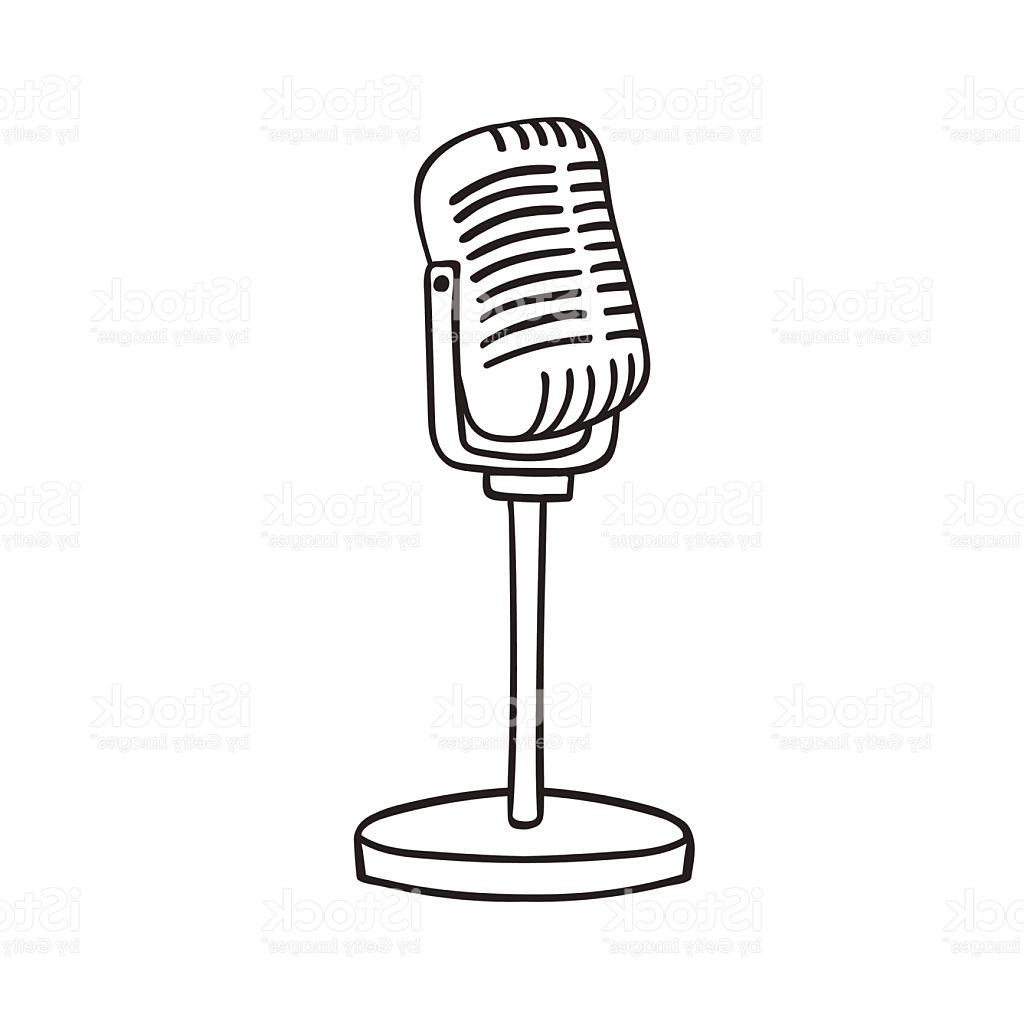 40+ Most Popular Old Fashioned Microphone Drawing Easy