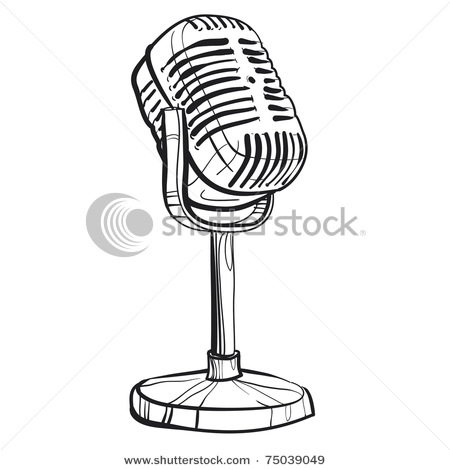 450x470 Microphone Clipart Sketch - Microphone Sketch
