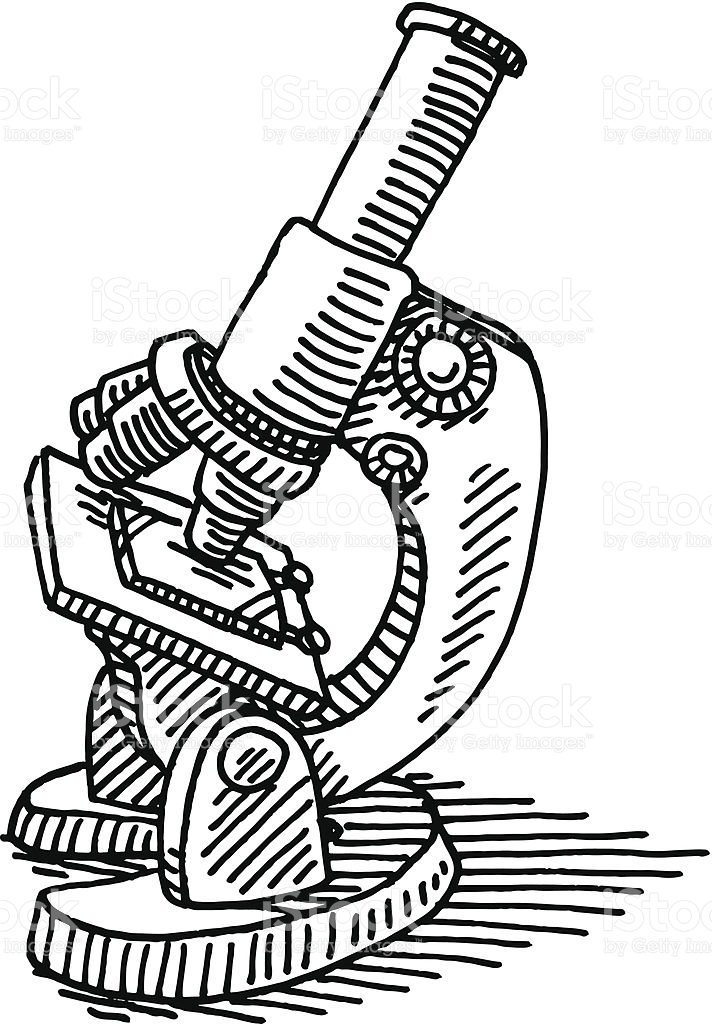 712x1024 Microscope Drawing Desktop Backgrounds - Microscope Sketch