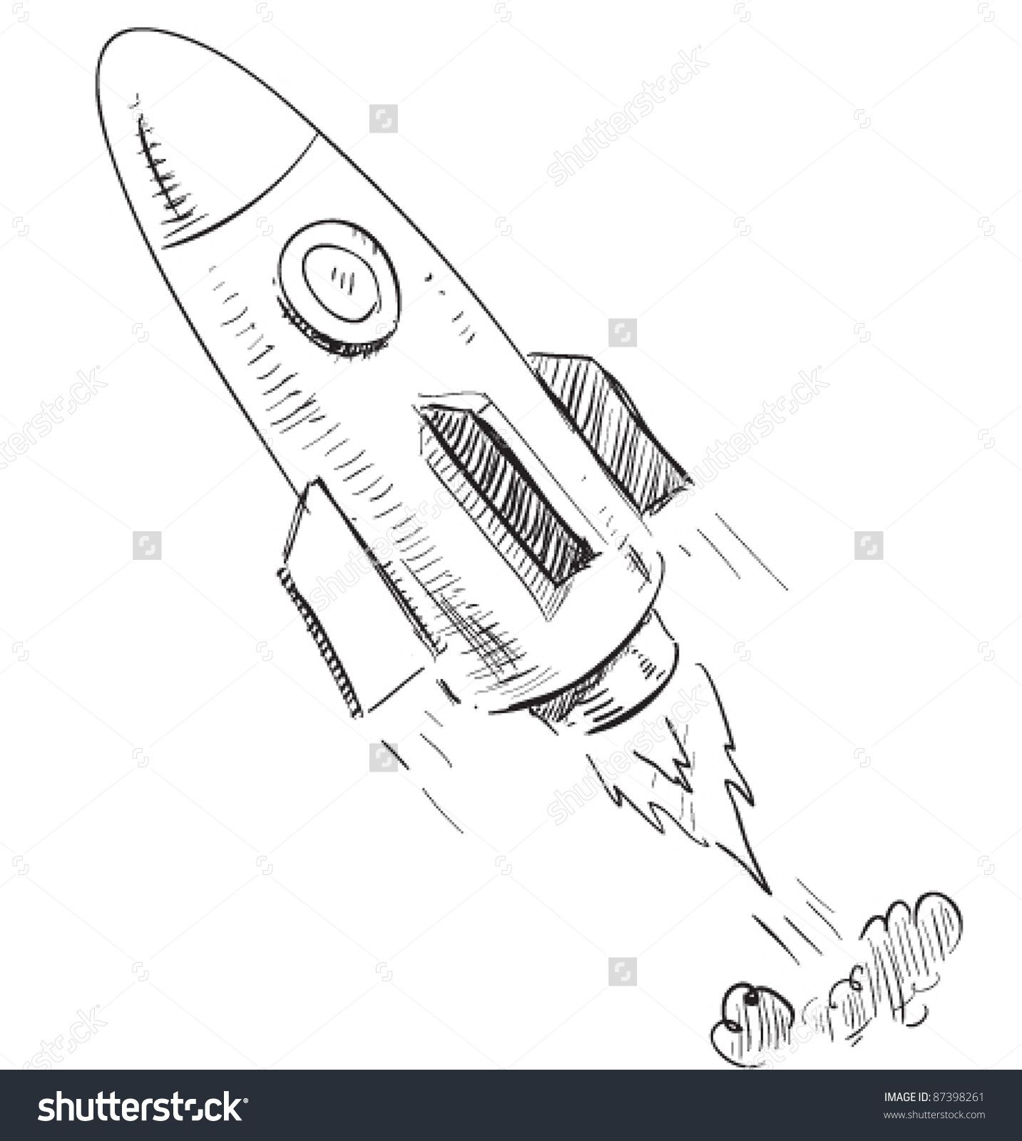 1433x1600 Easy To Draw Microscope Soaring Rocket Ship Cartoon Icon Sketch - Microscope Sketch