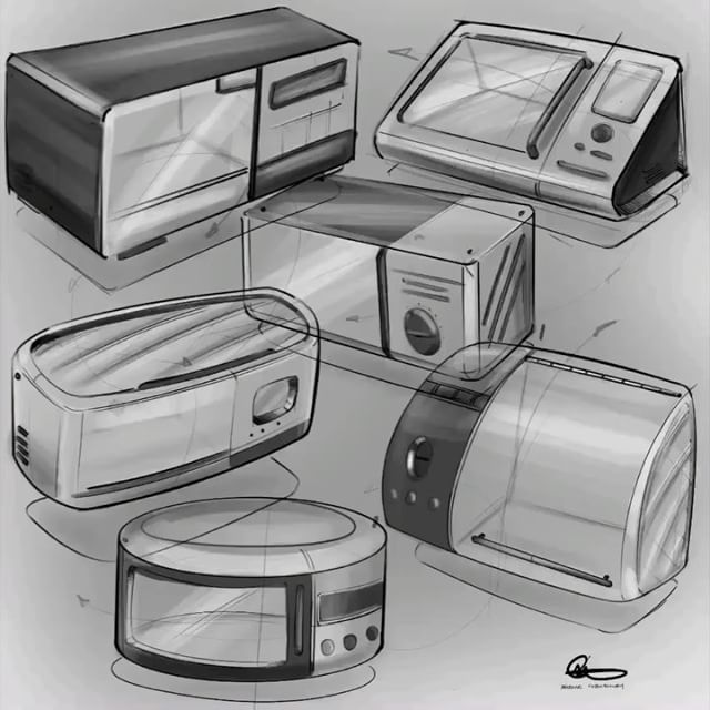 640x640 Pin By Scott Melanson On Sketch Reference Sketches - Microwave Sketch
