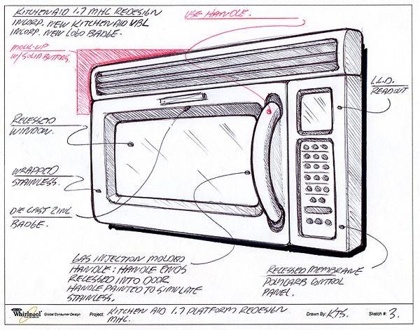 600x471 Whirlpool Microwave - Microwave Sketch