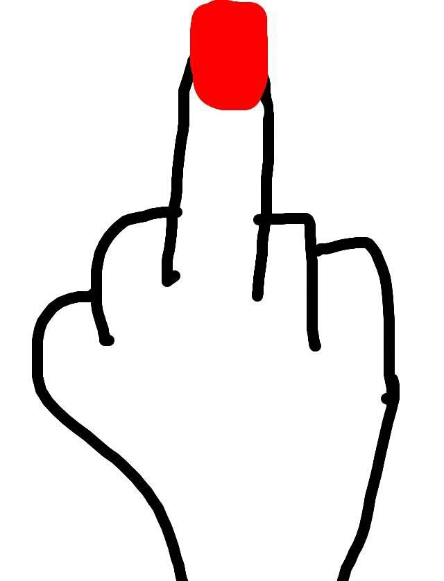 640x838 Middle Finger Drawing - Middle Finger Sketch