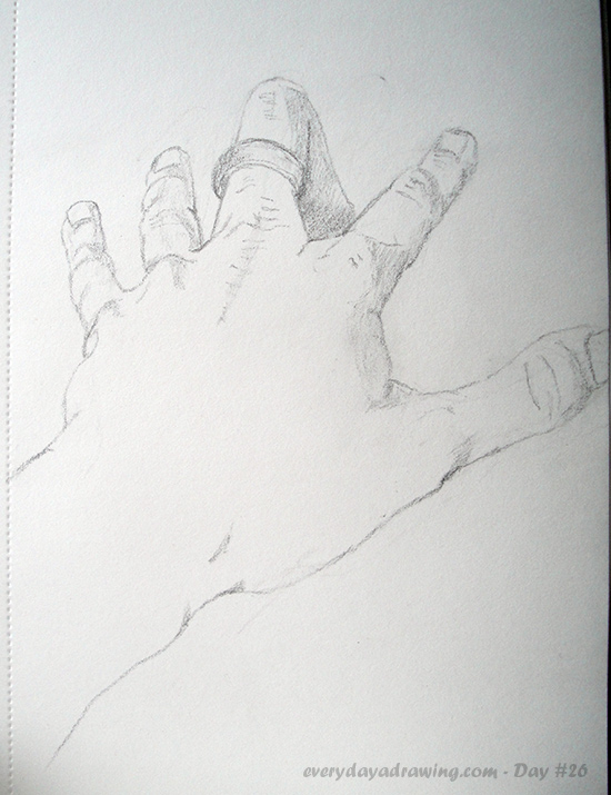 550x715 Day - Middle Finger Sketch