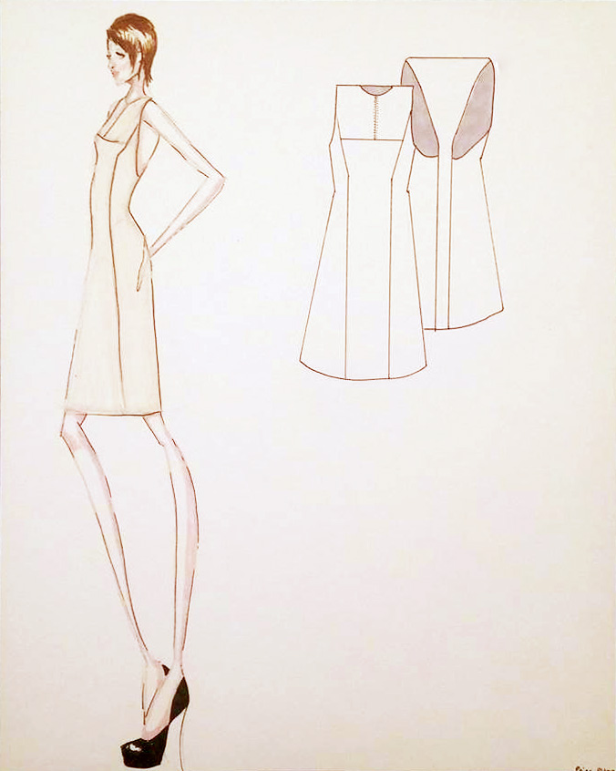 676x846 Sketch To Dress Midi On Behance - Midi Sketch