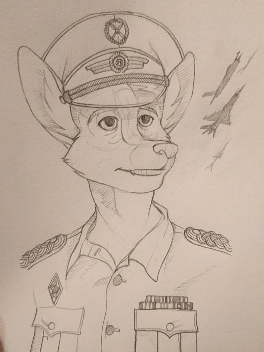 900x1200 Old Ddr Pilot (Midnight Sketch) By Pelzigenguillotine - Midnight Sketch