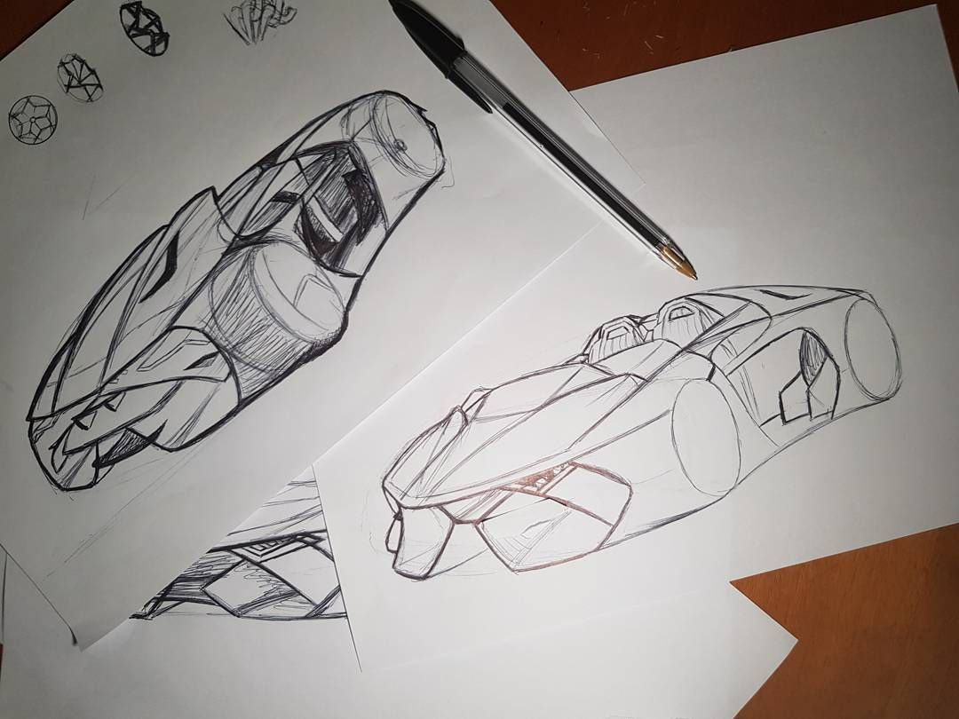 1080x810 Lambo Speedster Midnight Sketch - Midnight Sketch