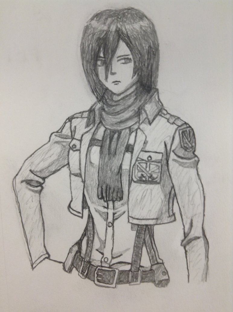 Mikasa Sketch at PaintingValley.com | Explore collection of Mikasa Sketch