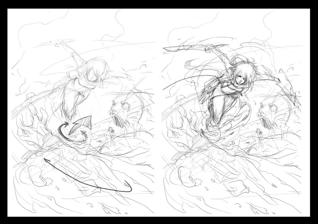 1064x751 Mikasa Sketch By Muju - Mikasa Sketch