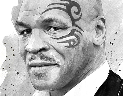 404x316 Maxim Mike Tyson On Behance - Mike Tyson Sketch