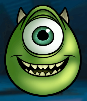 301x350 How To Draw How To Draw Mike Wazowski Easy - Mike Wazowski Sketch