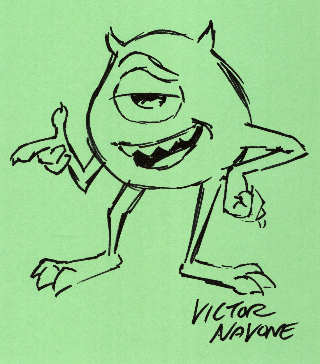 1098x1250 Navone - Mike Wazowski Sketch
