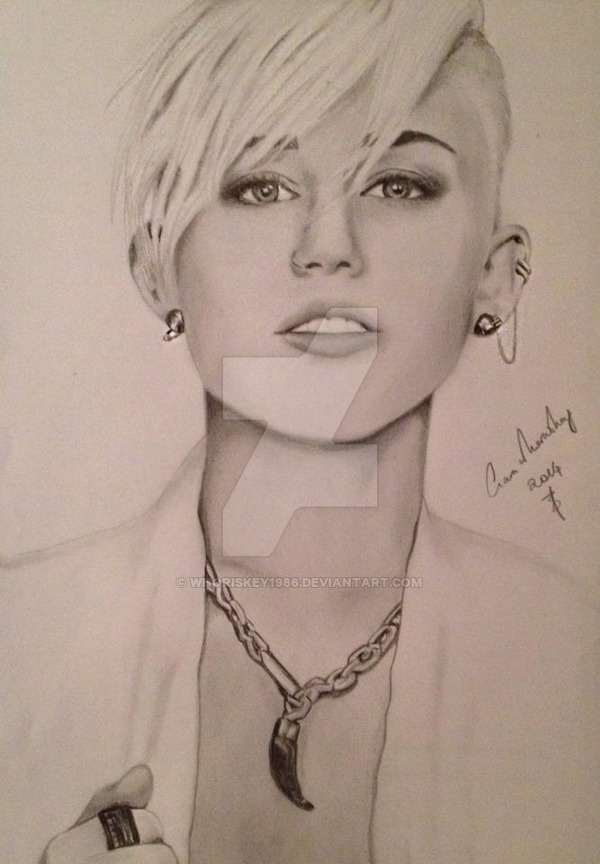 600x864 Miley Cyrus - Miley Cyrus Sketch