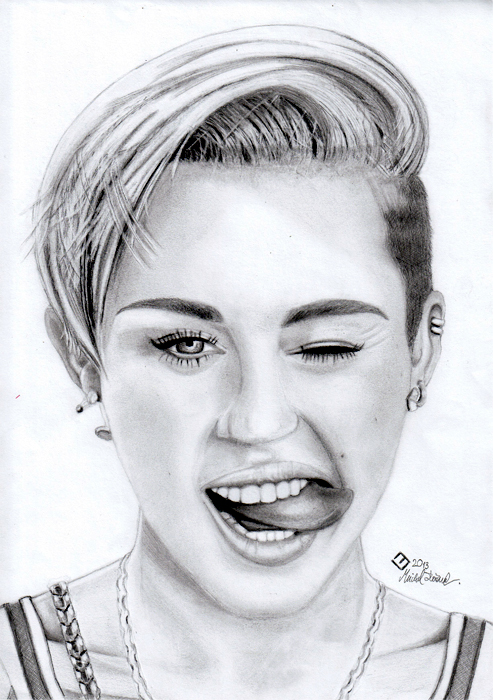493x700 Miley Cyrus Beautiful Image Drawing Drawing Skill - Miley Cyrus Sketch