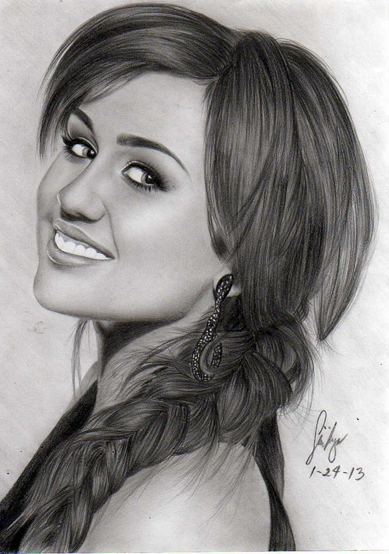 1257x1792 Miley Cyrus Drawing, Pencil, Sketch, Colorful, Realistic Art - Miley Cyrus Sketch