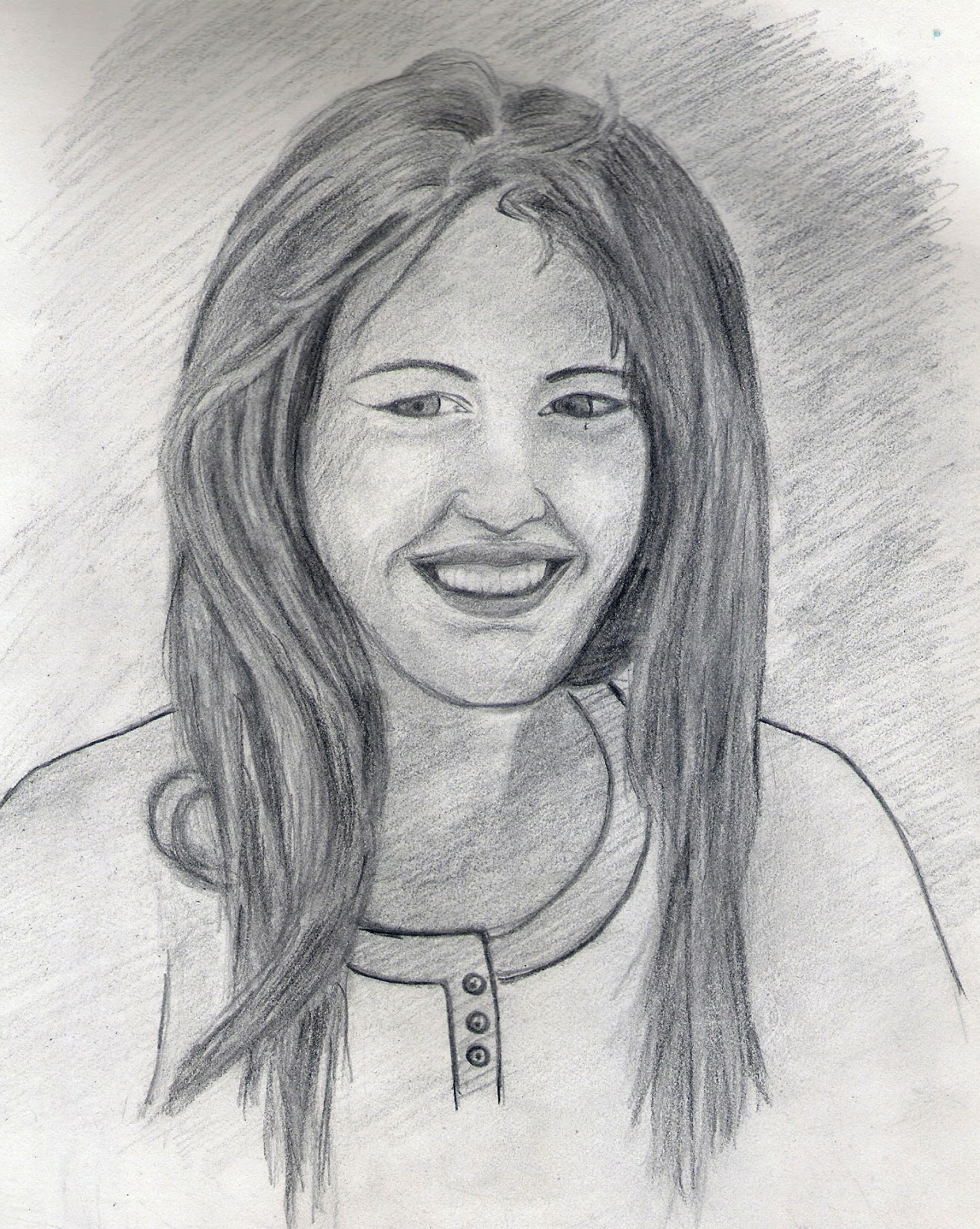 1276x1600 Live Your Hobbies Art - Miley Cyrus Sketch