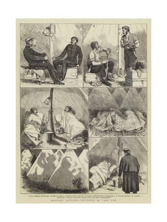 338x450 Military Sketches, Incidents Of Camp Life Giclee Print By Alfred - Military Sketches