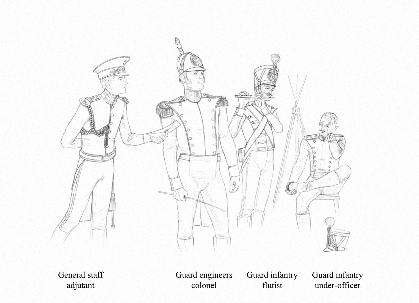 1450x1050 Daniel Darusenkov - Military Sketches