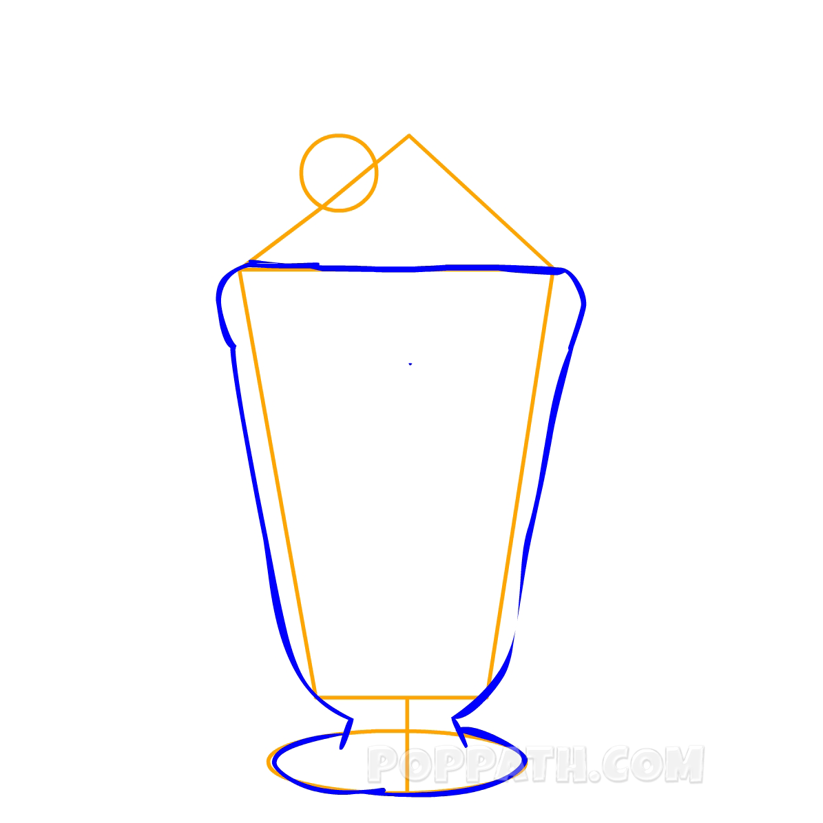 1195x1195 How To Draw A Milkshake Pop Path - Milkshake Sketch