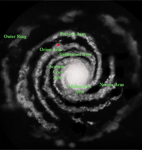 490x518 The Milky Way Galaxy - Milky Way Galaxy Sketch