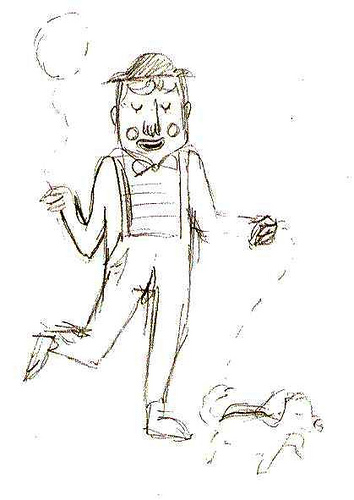 354x500 Mime Sketch Xavier Palin - Mime Sketch