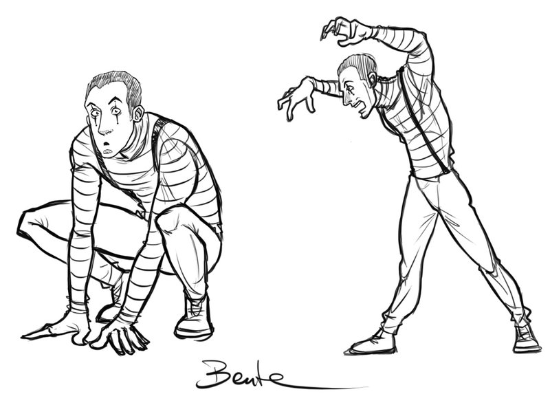 800x589 Mime Sketch By Bentelicious - Mime Sketch