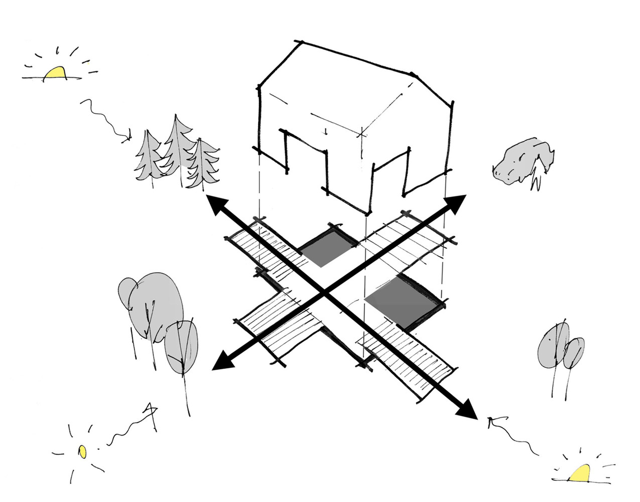 1275x1000 Gallery Of House In Bohumilec Mimosa Architekti - Mimosa Sketch
